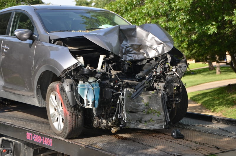 Car accident involving rideshare in Denver